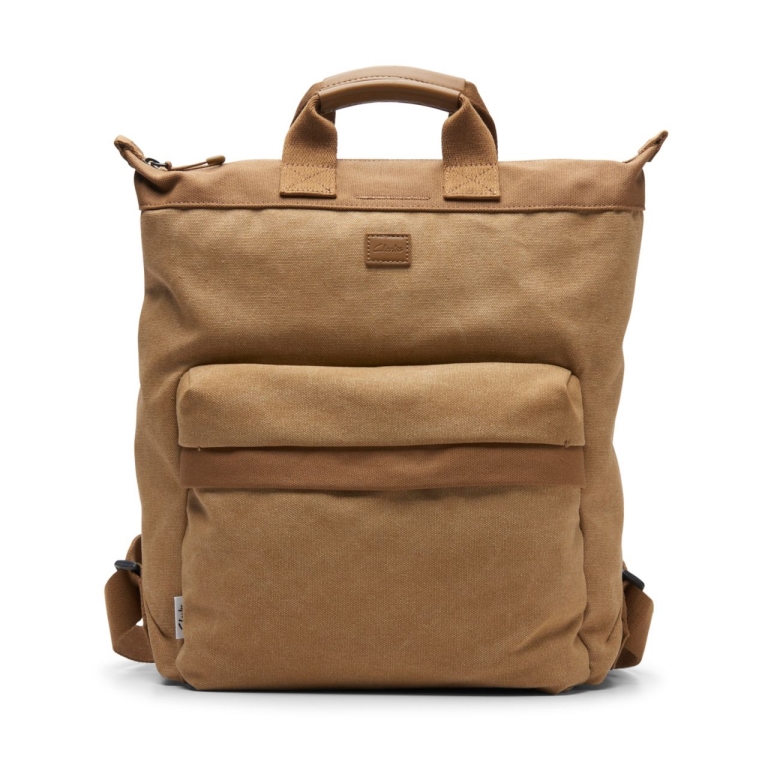 Clarks Taupe Canvas Marathon Walk Taupe Canvas