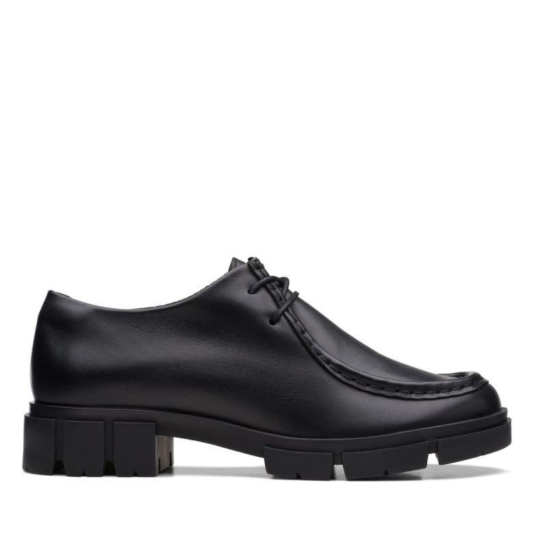 Clarks Teala Wally Schwarzes Leder Schwarzes Leder