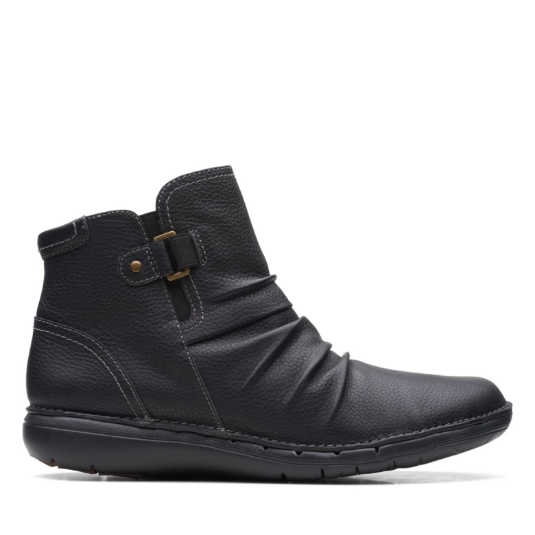 Clarks Un Loop Top Schwarz Schwarz