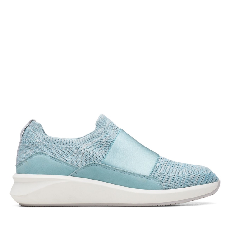 Clarks Un Rio Strick Türkis Strick Türkis Strick