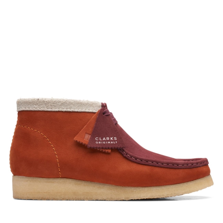 Clarks Wallabee Stiefel Drk Orange Kombi Drk Orange Kombi