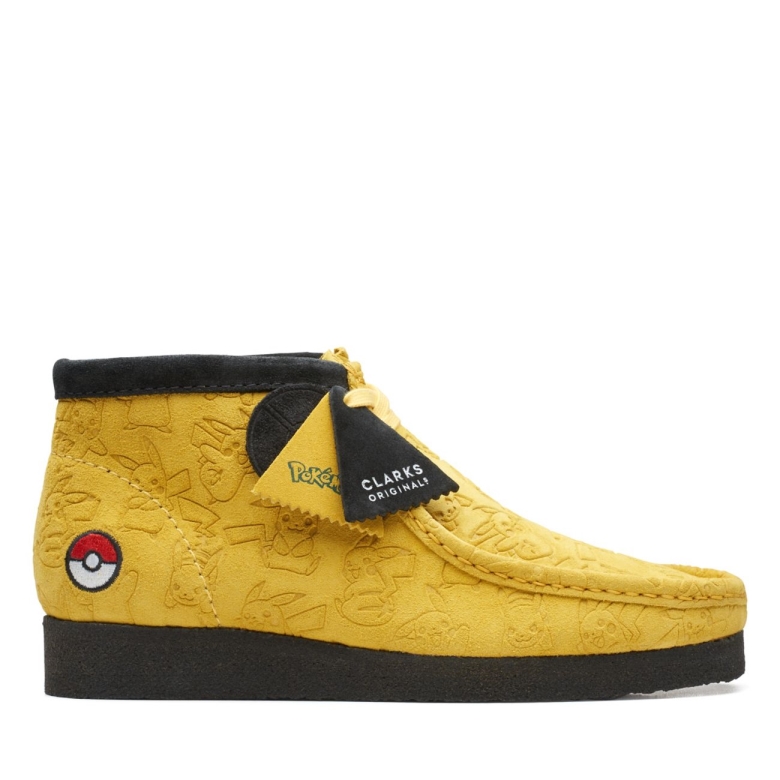 Clarks Wallabee Boot Gelb Tief Geprägt Gelb Tief Geprägt