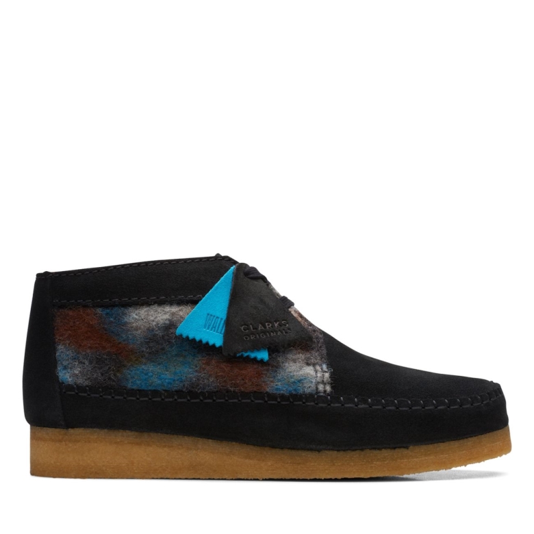 Clarks Weberstiefel Schwarze Wolle Schwarze Wolle