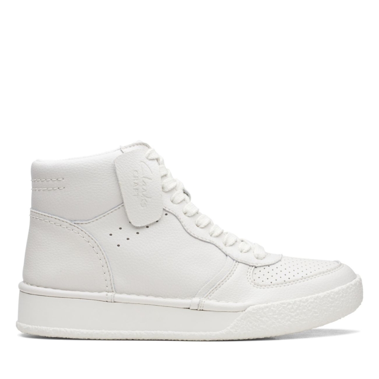 Clarks Basteltasse Aus Weißem Leder