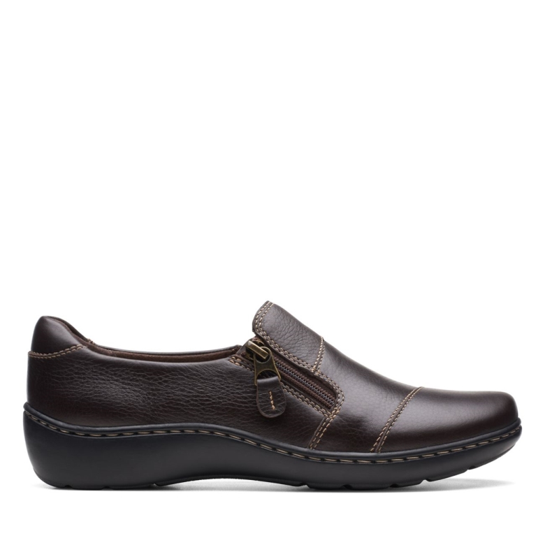 Cora Harbour Dunkelbraunes Leder Clarks Dunkelbraunes Leder