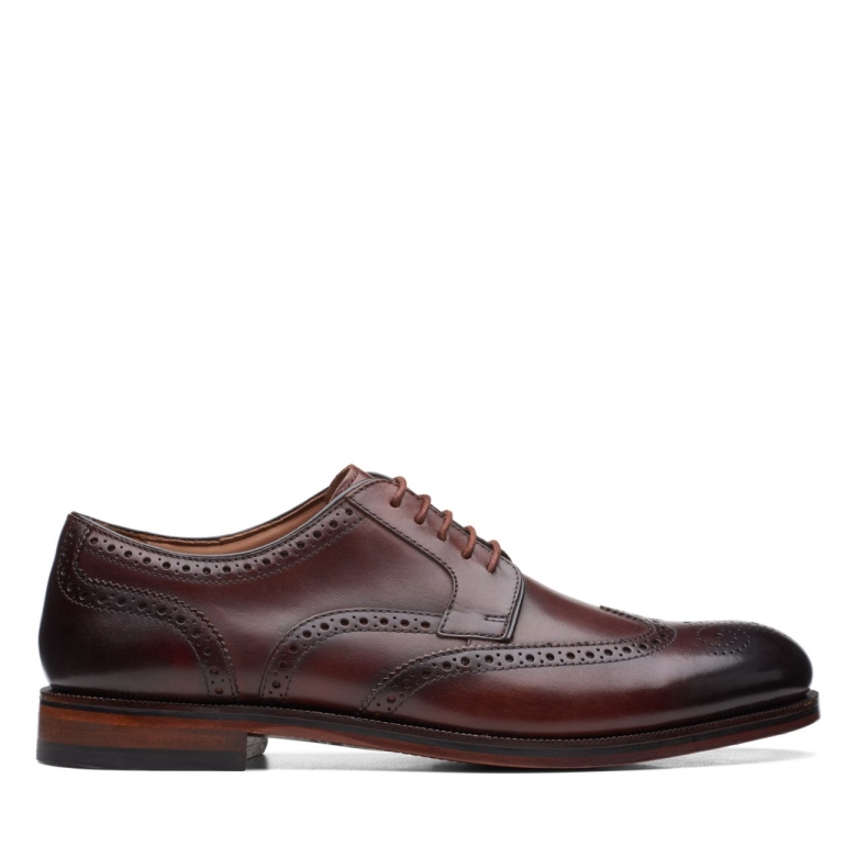 Craftdean Flügel Dunkelbraunes Leder Dunkelbraunes Leder Clarks