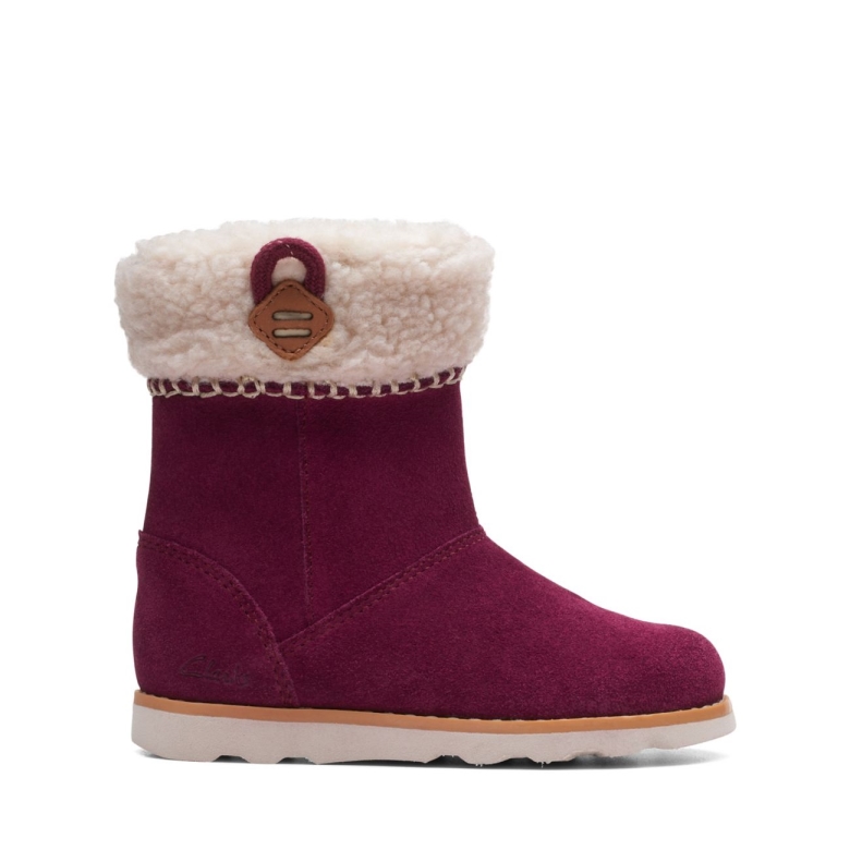 Kronenschleife Kleinkind Lila Wildleder Clarks Lila Wildleder