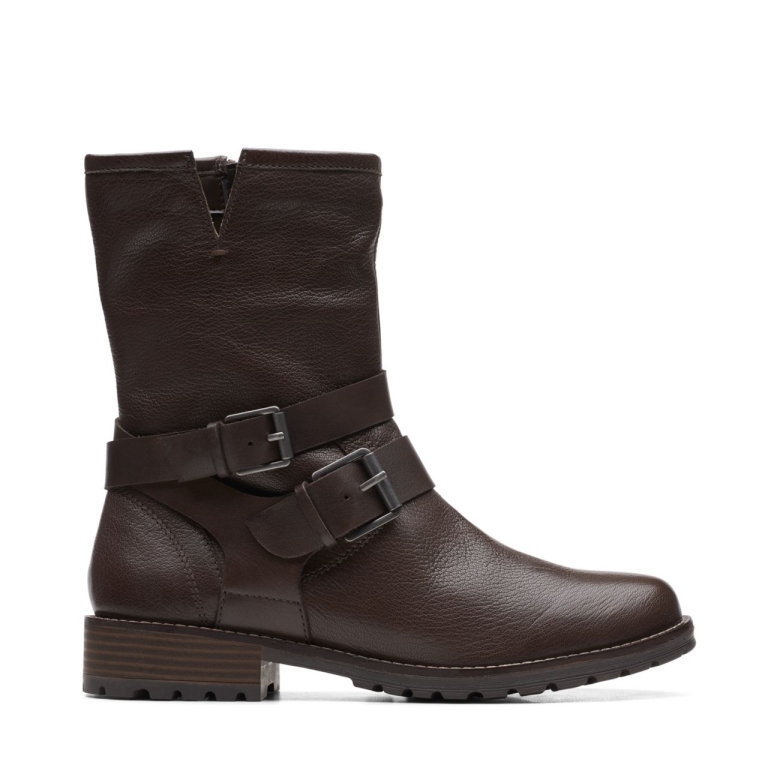 Dunkelbraun Clarks Clarkwell Mittel Dunkelbraun