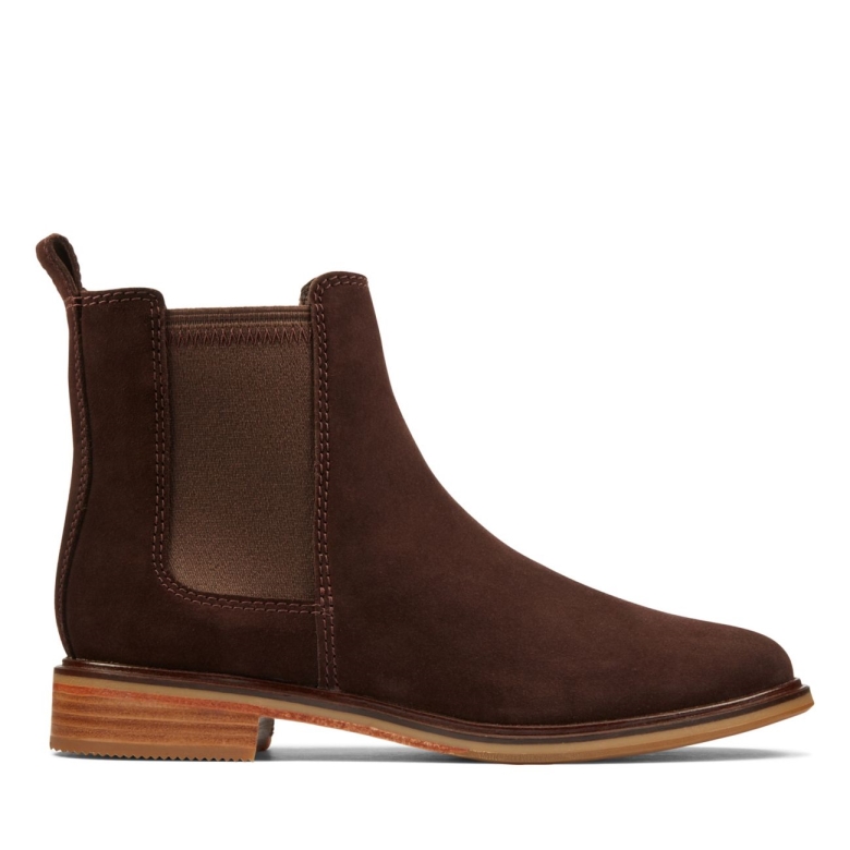 Dunkelbraunes Wildleder Clarks Clarkdale Arlo Dunkelbraunes Wildleder