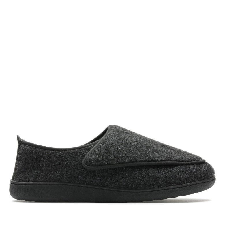 Dunkelgrauer Filz King Ripsband Dunkelgrauer Filz Clarks