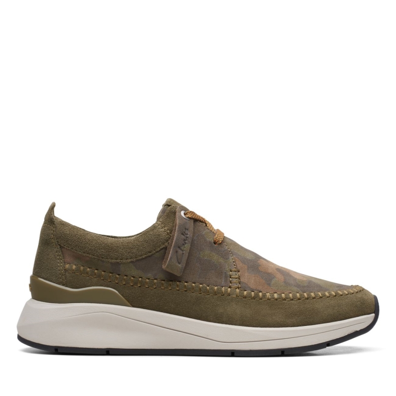 Dunkeloliv Kombi Clarks Coast Lite Weave Dunkeloliv Kombi