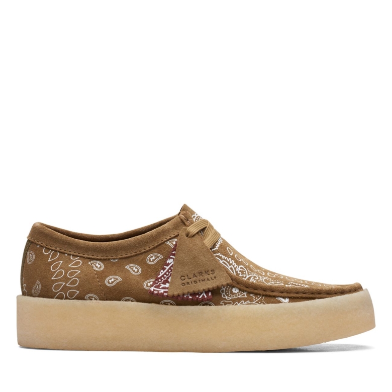 Dunkler Olivendruck Clarks Wallabee Cup Dunkler Olivendruck