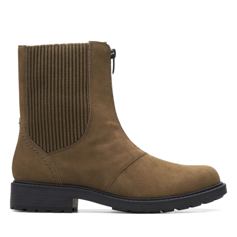 Dunkeloliv Wildleder Clarks Orinoco2 Up