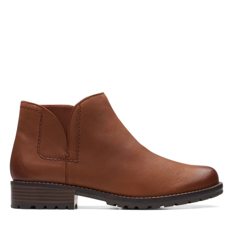 Dunkelbraunes Leder Clarks Clarkwell Demi Dunkelbraunes Leder