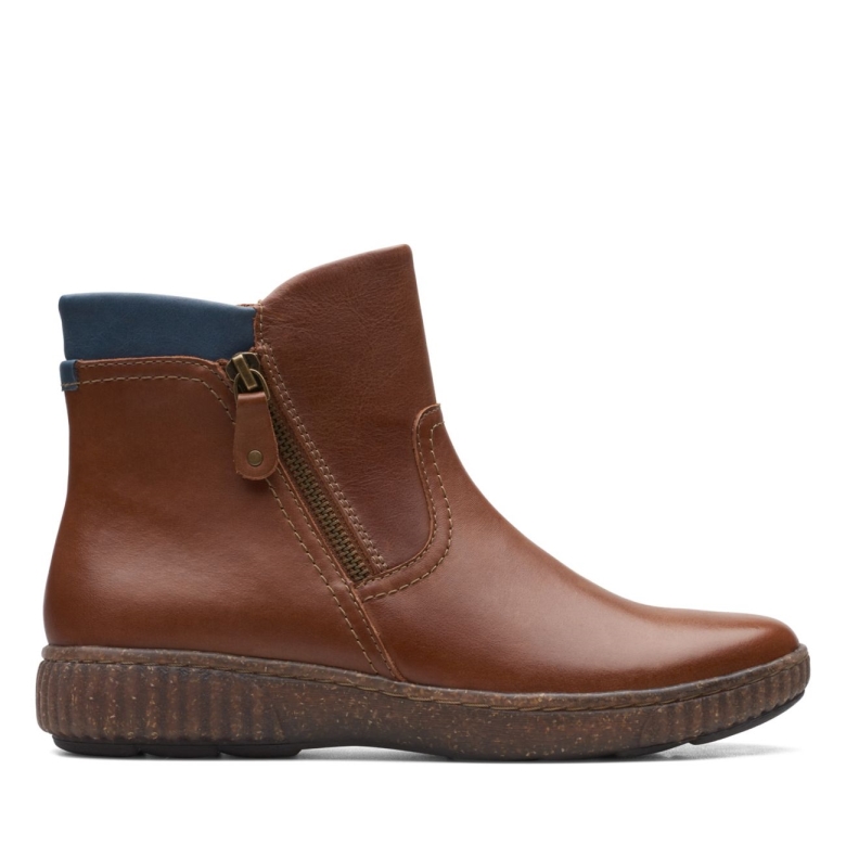 Dunkelbraunes Leder Clarks Magnolia Haley Dunkelbraunes Leder