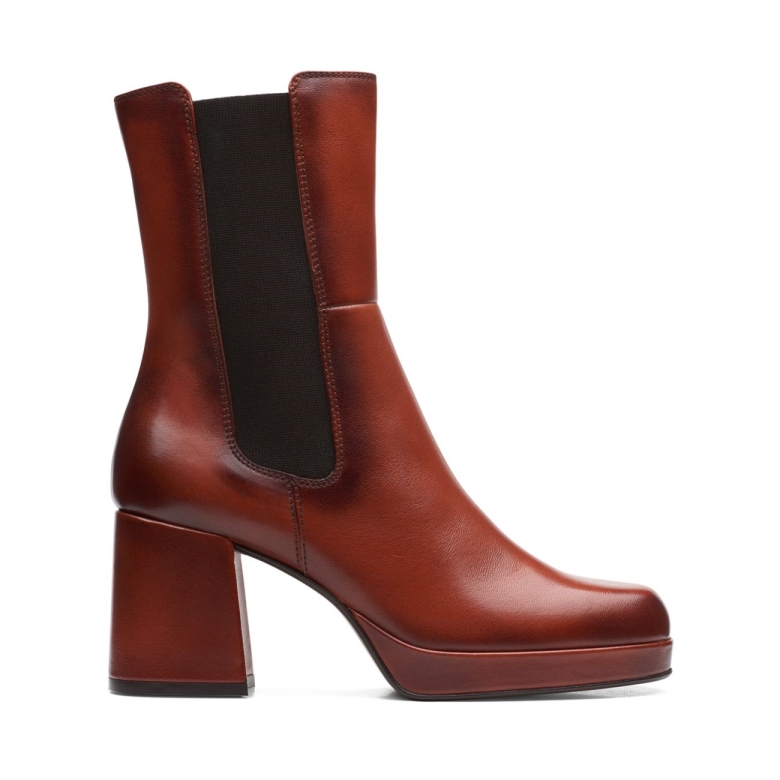 Dunkelbraunes Leder Clarks Pique Up Dunkelbraunes Leder
