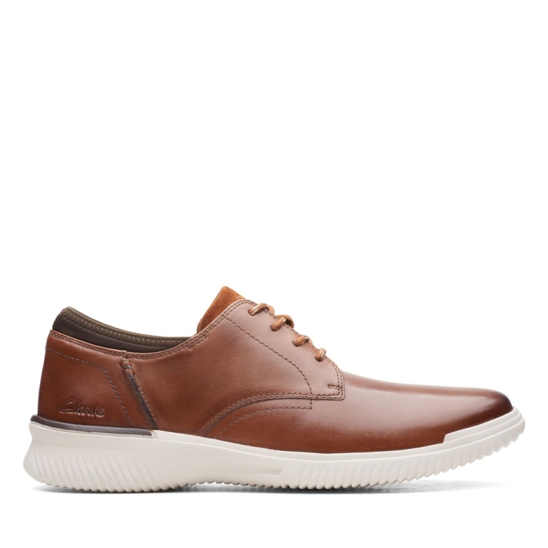 Dunkelbraunes Leder Donaway Schlichtes Dunkelbraunes Leder Clarks