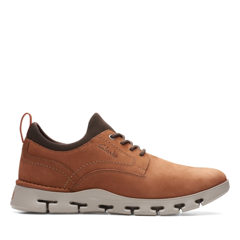 Dunkelbraunes Nubukleder Clarks Natur X Zwei Dunkelbraunes Nubukleder