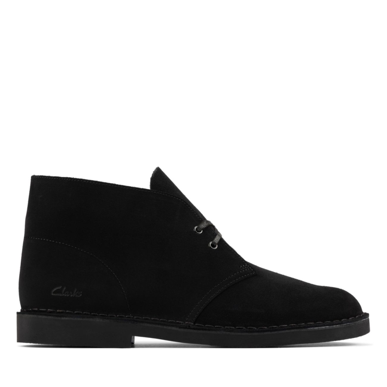 Desert Boot 2 Schwarzes Wildleder Clarks Schwarzes Wildleder