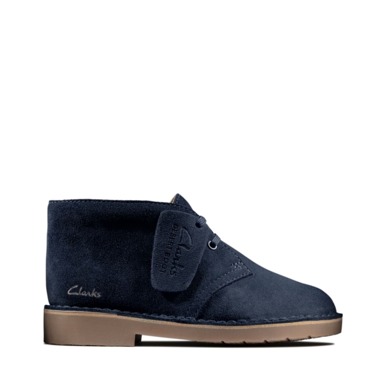 Desert Boot 2 Kid Navy Wildleder Clarks Navy Wildleder