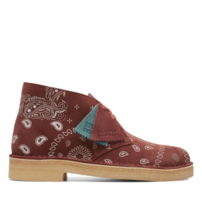 Wüstenstiefel Backstein Paisley Clarks Backstein Paisley