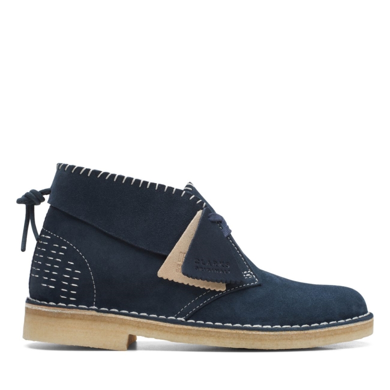Wüstenstiefel Navy Sashiko Navy Sashiko Clarks