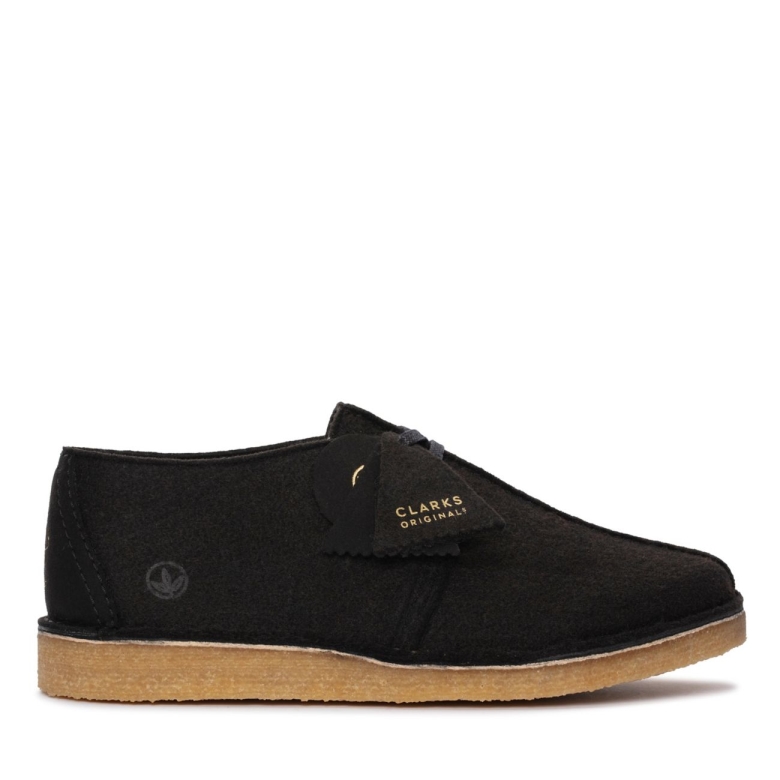 Desert Trek Schwarzer Filz Clarks Schwarzer Filz