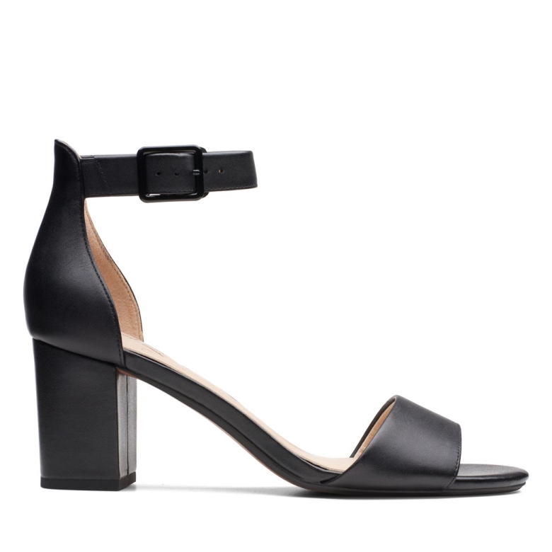 Deva Mae Schwarzes Leder Clarks Schwarzes Leder
