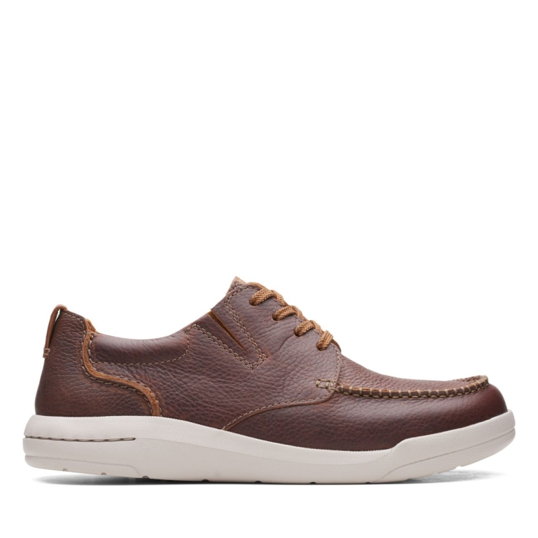 Driftway Low Dunkelbraunes Leder Clarks Dunkelbraunes Leder