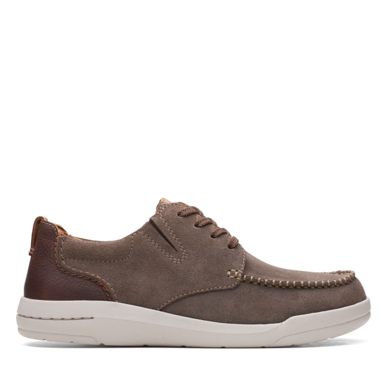 Driftway Low Taupefarbenes Wildleder Taupefarbenes Wildleder Clarks