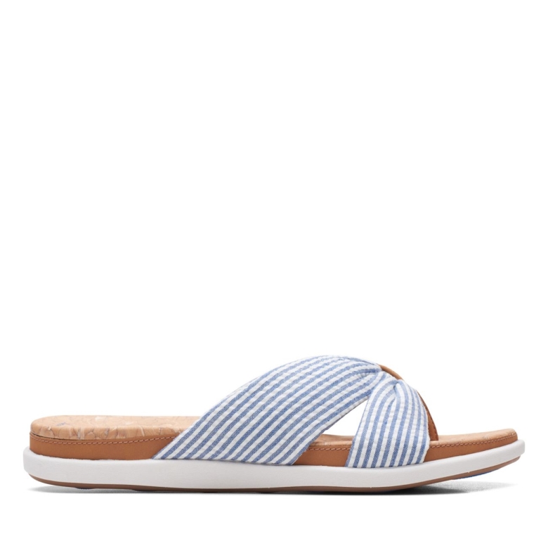Eliza Shore Blau Clarks Blau