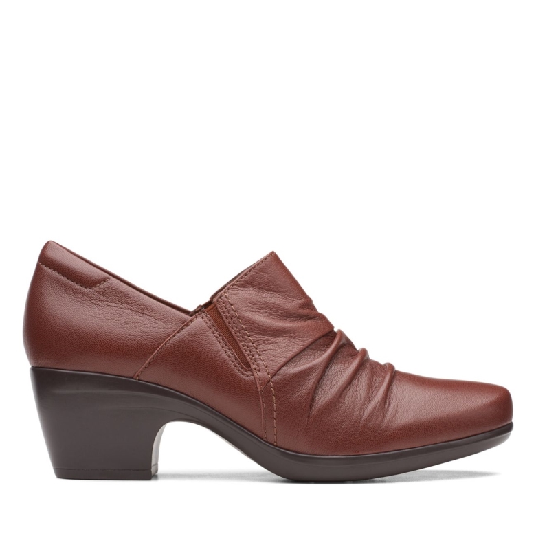 Emily Cove Dunkelbraunes Leder Clarks Dunkelbraunes Leder