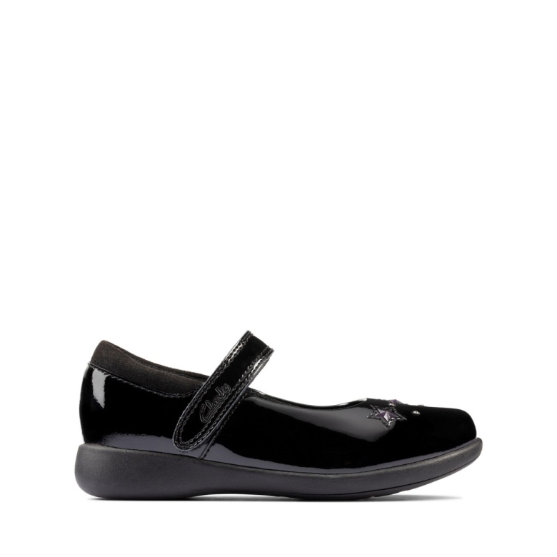 ätzen Hell Kleinkind Schwarz Lack Schwarz Lack Clarks