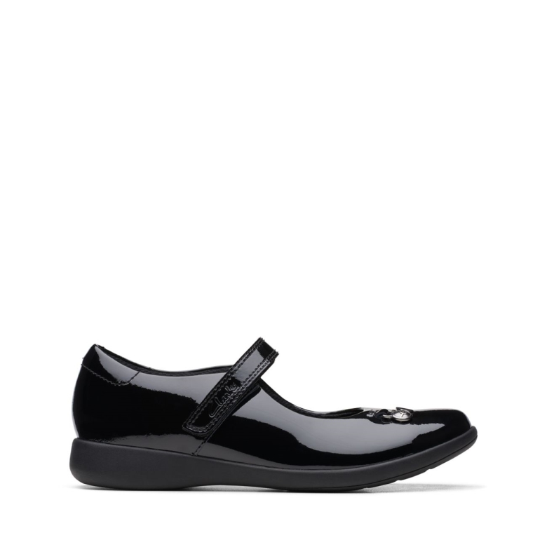 Ätznebel älter Schwarz Lack Schwarz Lack Clarks