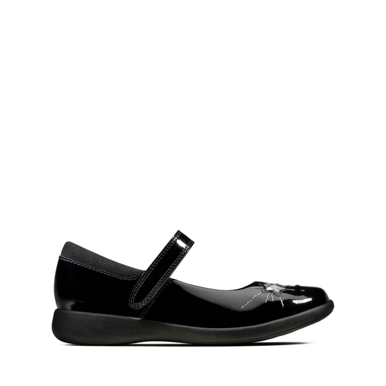 Etch Spark Kleinkind Schwarzes Lackleder Clarks Schwarzes Lackleder