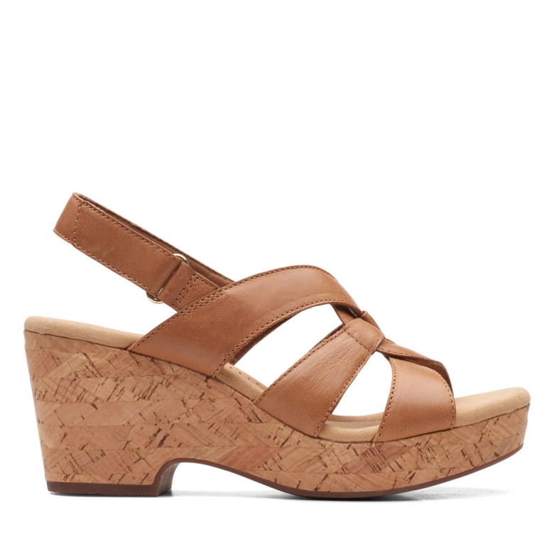 Giselle Beach Hellbraunes Leder Hellbraunes Leder Clarks