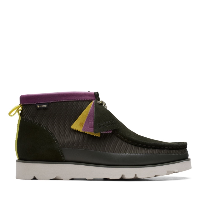Grüner Kombi Clarks Wallabee 20 Gtx Grüner Kombi
