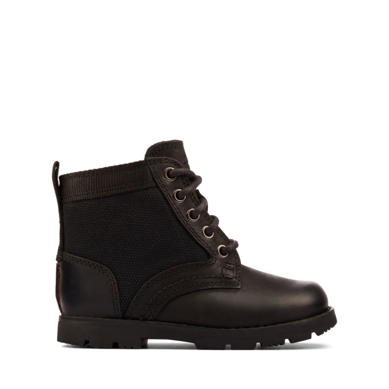 Heath Mangold Kleinkind Schwarzes Leder Clarks Schwarzes Leder