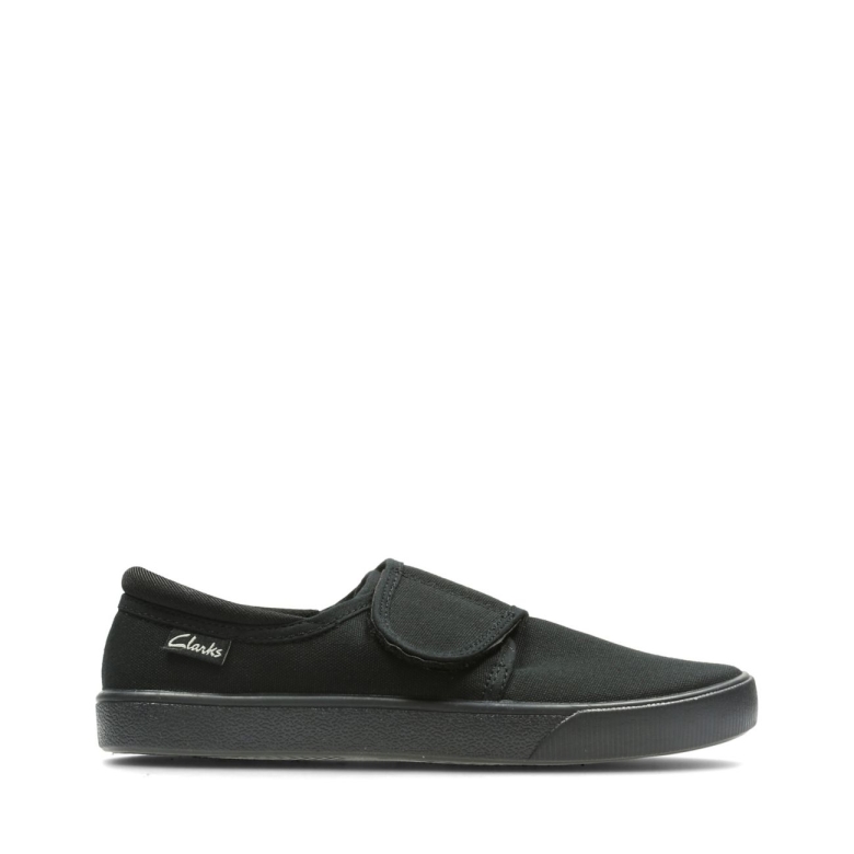Hopper Run Kid Schwarzer Stoff Schwarzer Stoff Clarks