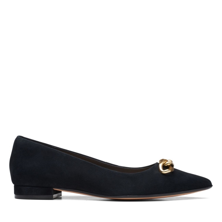 Laina 15 Besatz Aus Schwarzem Wildleder Clarks