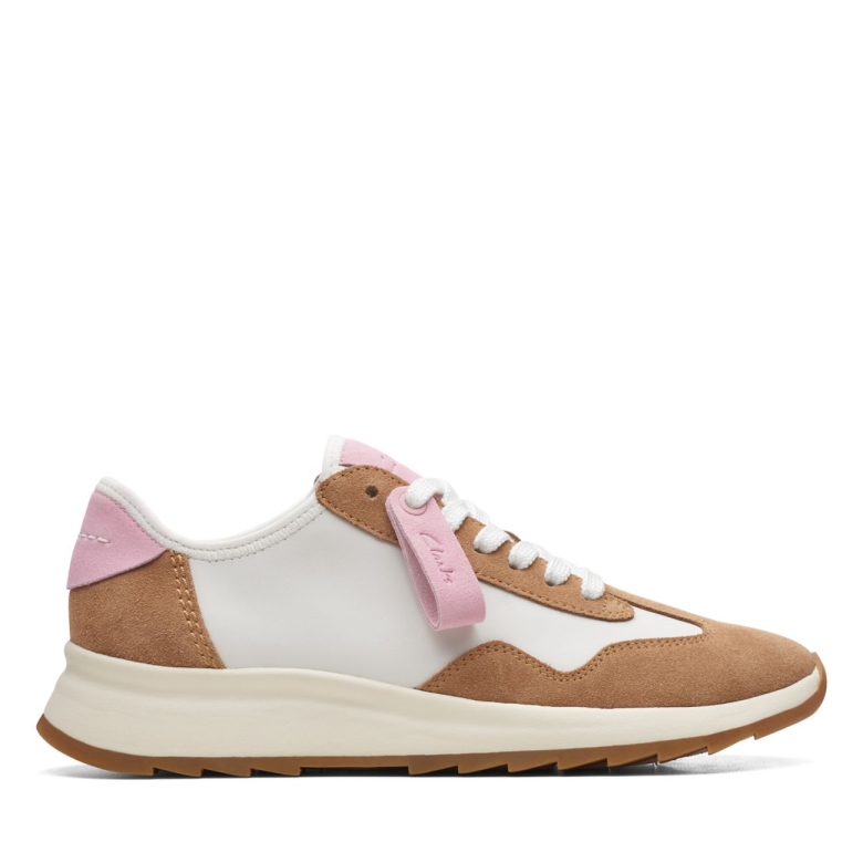 Hellbraune Kombi Clarks Dash Lite Lo Hellbraune Kombi