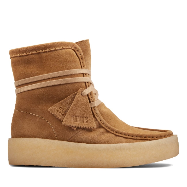 Wallabee-cup Aus Hellbraunem Wildleder Hallo Clarks Aus Hellbraunem Wildleder