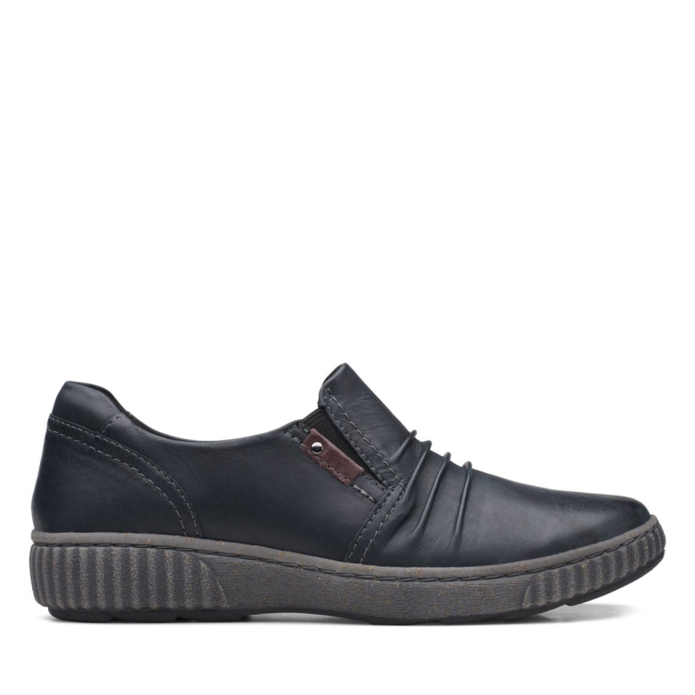 Magnolia Faye Schwarzes Leder Clarks Schwarzes Leder