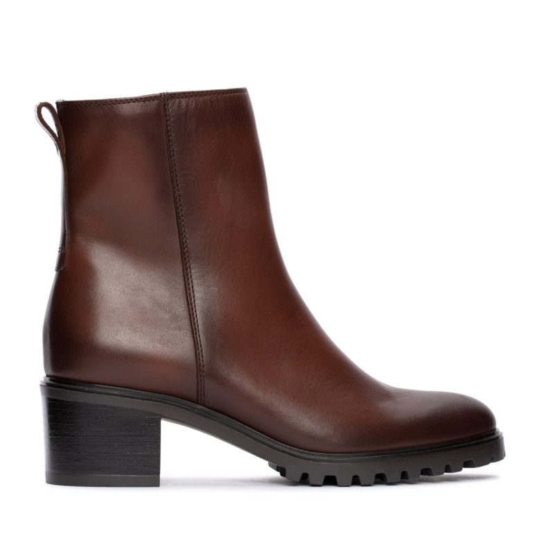 Meraleigh Zip Dunkelbraunes Leder Clarks Dunkelbraunes Leder