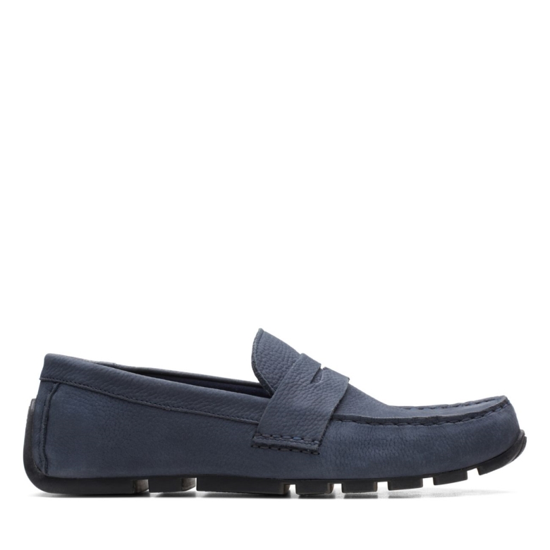 Marineblauer Nubuk Oswick Bar Marineblauer Nubuk Clarks