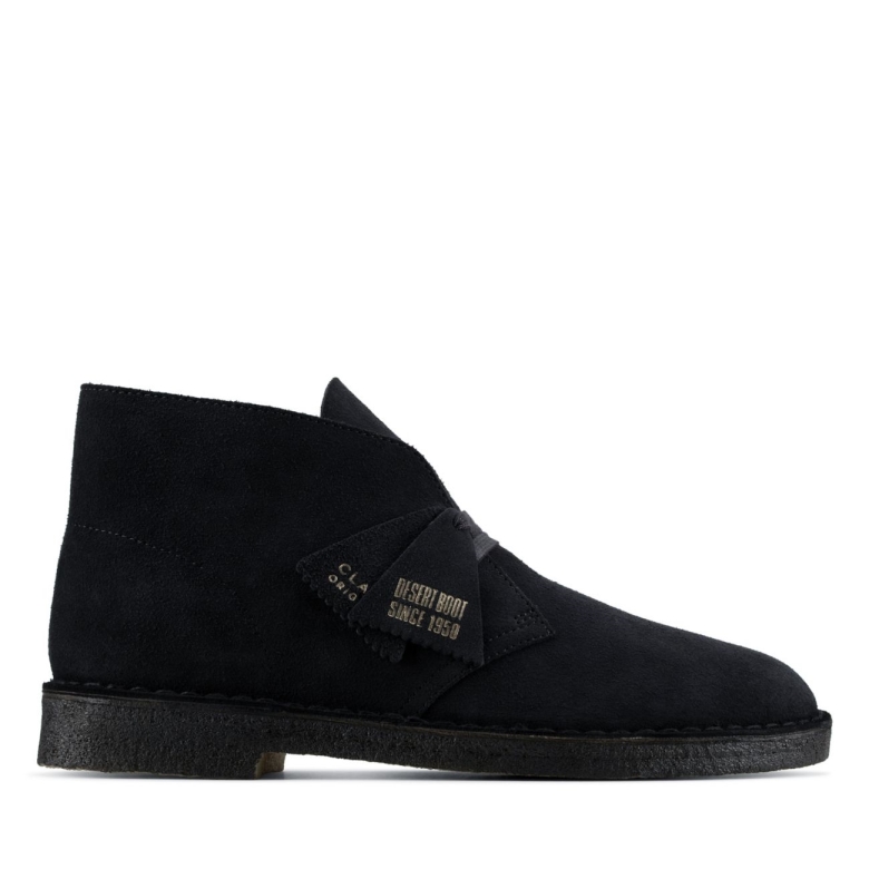 Desert Boot Aus Marineblauem Wildleder Clarks Aus Marineblauem Wildleder