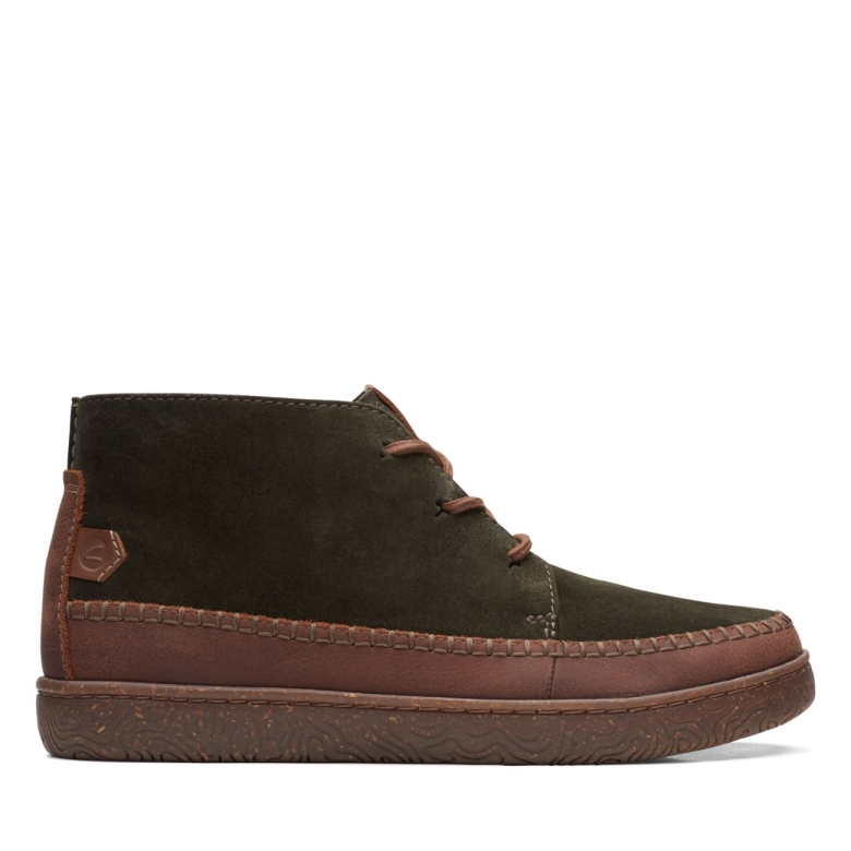 Olive Wildleder Clarks Hodson Mitte Olive Wildleder