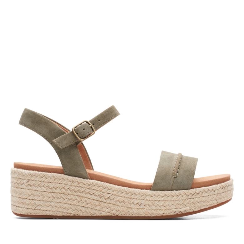 Olive Wildleder Clarks Kimmei Stich Olive Wildleder