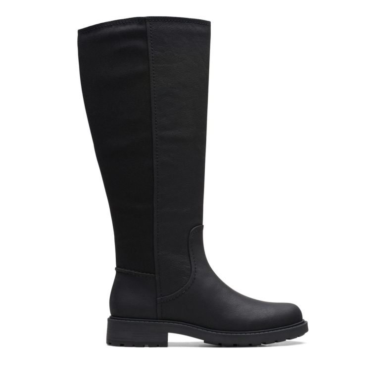 Opal Glow Schwarzes Leder Clarks Schwarzes Leder