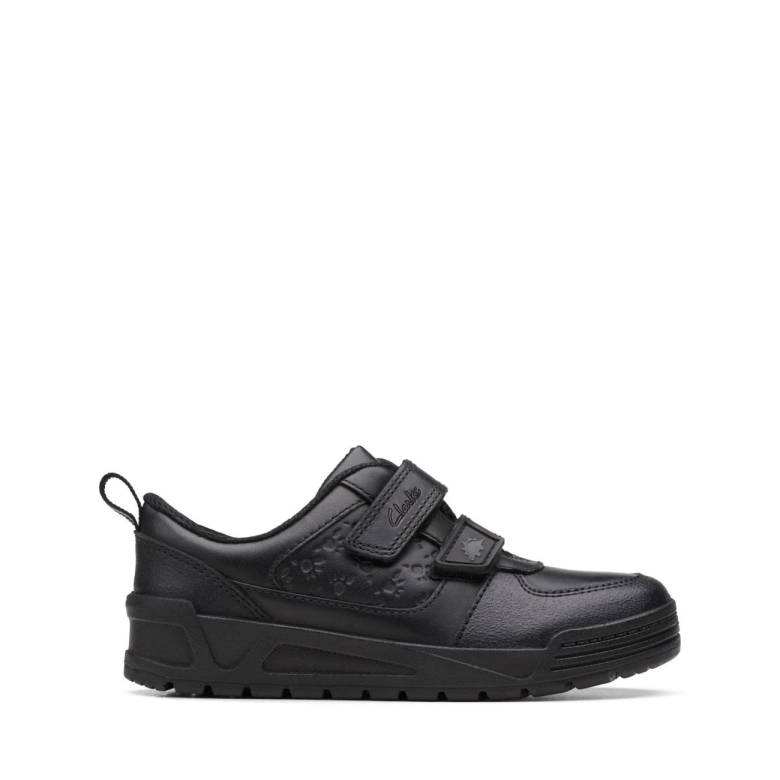 Palmer Steggy Kid Schwarzes Leder Clarks Schwarzes Leder